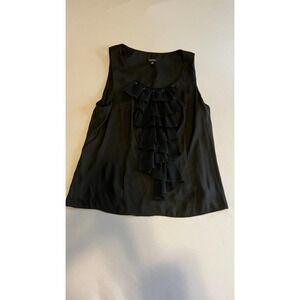 Nine West Black sleeveless blouse chest detail 14